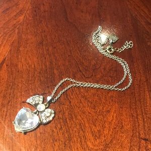 Park Lane heart and bow necklace
